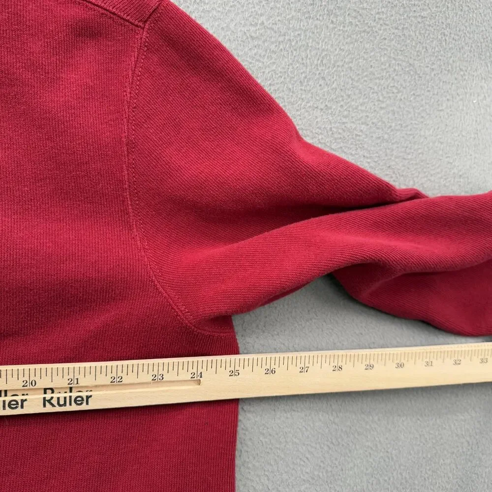 Polo by Ralph‎ Lauren Sweater Mens XL Red Quarter Zip Mock Neck Pullover Pony